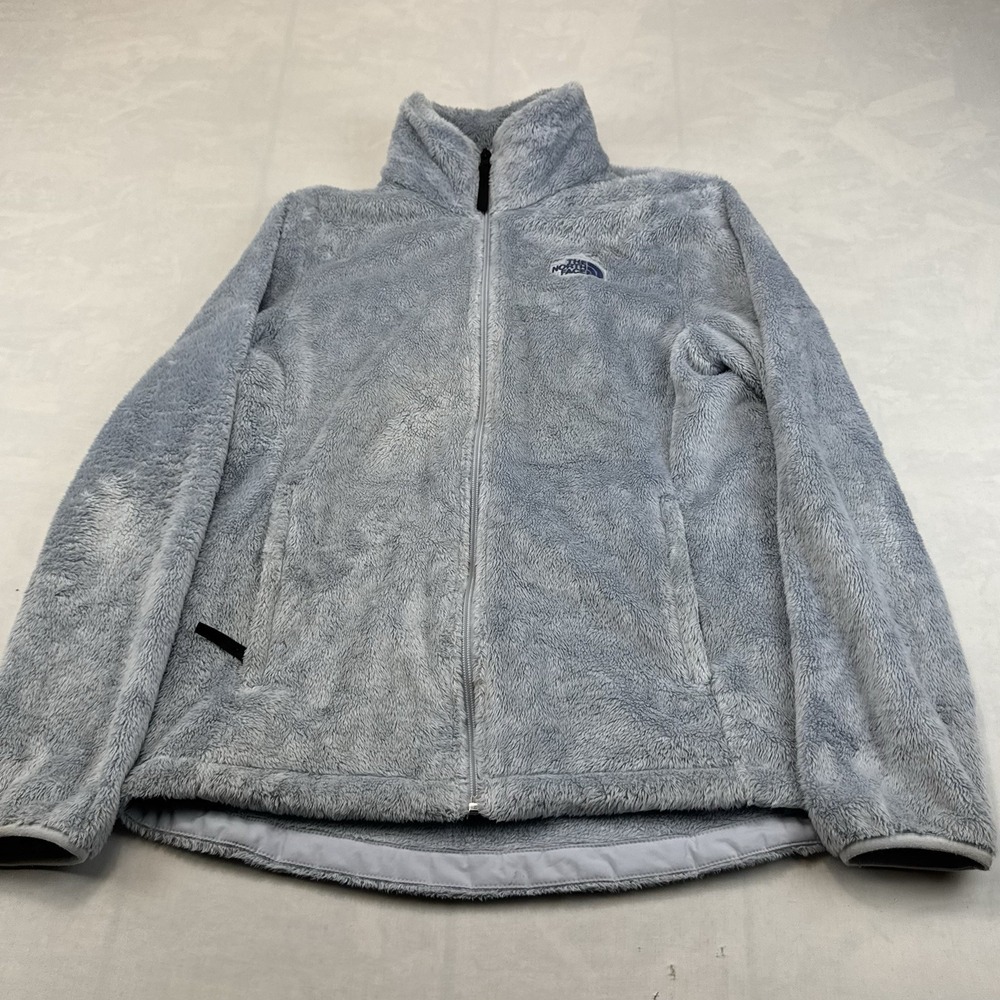 The North Face Women's Gray High Pile Fleece Full Zip Jacket Size M